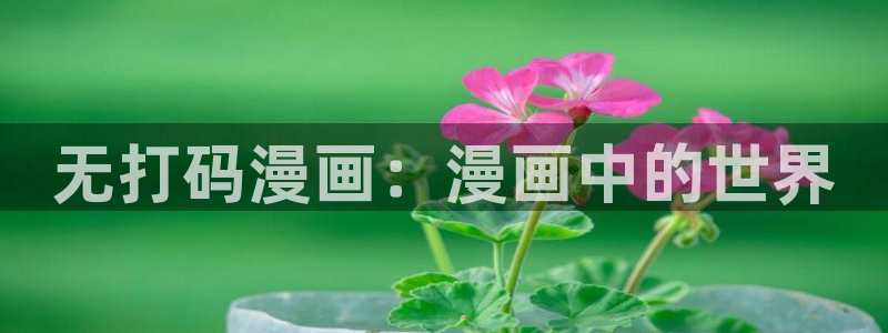 漫蛙漫画免费官网入口：无打码漫画：漫画中的世界